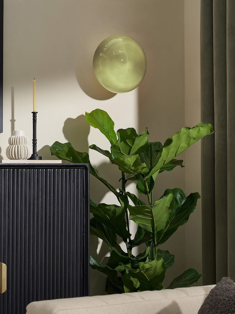 MADE.COM Green Adrianne Glass Wall Light - Image 2 of 6
