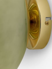 MADE.COM Green Adrianne Glass Wall Light - Image 5 of 6