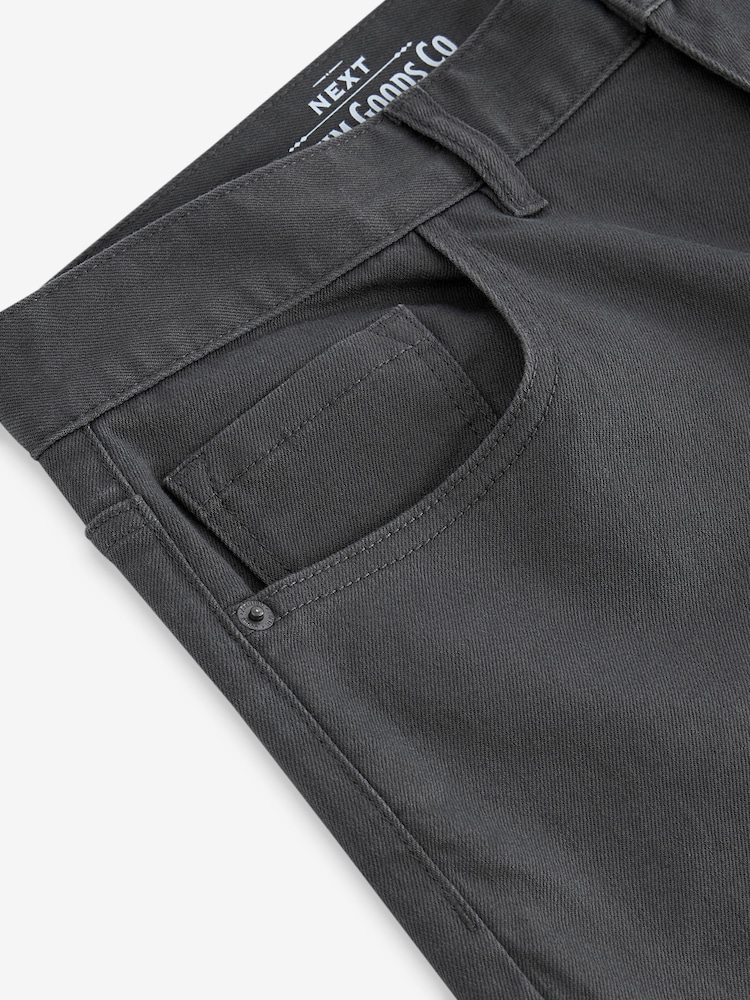 Charcoal Single Straight Fit Classic Stretch Jeans - Image 10 of 13