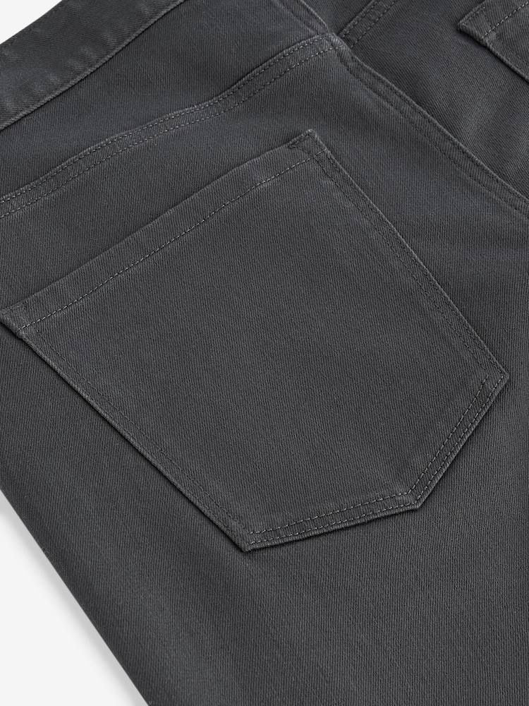 Charcoal Single Straight Fit Classic Stretch Jeans - Image 11 of 13