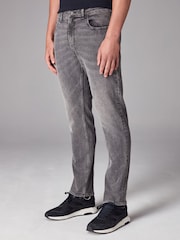 Grey Washed Slim Fit Classic Stretch Jeans - Image 1 of 12