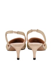 Ravel Gold Diamante Sling Back Shoes - Image 3 of 4