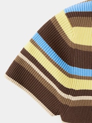 Mango Yellow Stripe Polo Shirt - Image 7 of 7