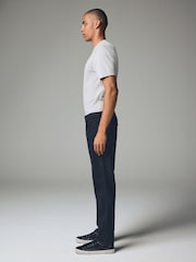Dark Charcoal Grey Slim Fit Soft Touch Coloured Jeans - Image 3 of 12