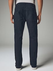 Dark Charcoal Grey Slim Fit Soft Touch Coloured Jeans - Image 4 of 12