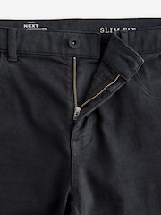 Dark Charcoal Grey Slim Fit Soft Touch Coloured Jeans - Image 9 of 12
