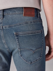 Blue Washed Slim Fit Motionflex Jeans - Image 7 of 12