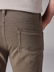 Mushroom Brown Slim Fit Comfort Stretch Jeans - Image 6 of 13