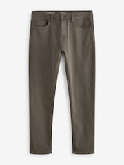 Mushroom Brown Slim Fit Comfort Stretch Jeans - Image 9 of 13
