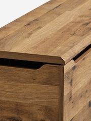 Dark Bronx Oak Effect Hallway Storage Bench - Image 10 of 10