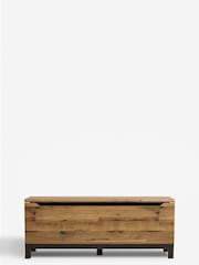 Dark Bronx Oak Effect Hallway Storage Bench - Image 3 of 10