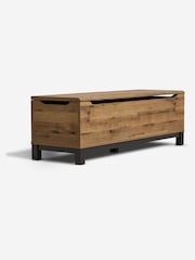 Dark Bronx Oak Effect Hallway Storage Bench - Image 6 of 10