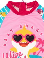 Vanilla Underground Pink Girls Baby Shark Swimsuit - Image 3 of 5