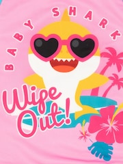 Vanilla Underground Pink Girls Baby Shark Swimsuit - Image 5 of 5