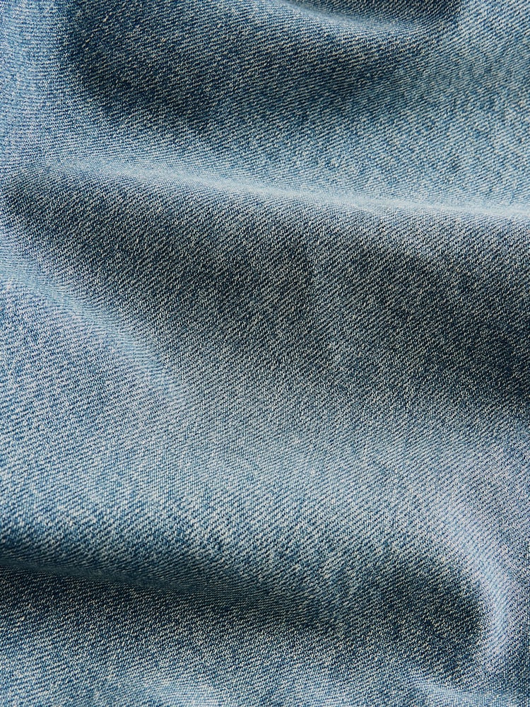 Blue Vintage Straight Fit Vintage Wash Denim Jeans - Image 11 of 11