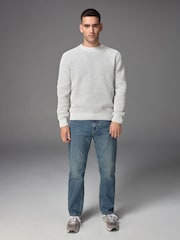 Blue Vintage Straight Fit Vintage Wash Denim Jeans - Image 2 of 11