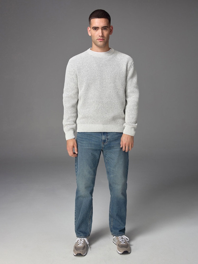 Blue Vintage Straight Fit Vintage Wash Denim Jeans - Image 2 of 11