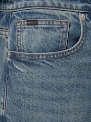 Blue Vintage Straight Fit Vintage Wash Denim Jeans - Image 8 of 11