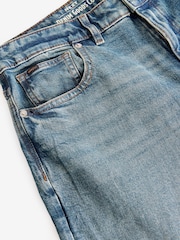 Blue Vintage Straight Fit Vintage Wash Denim Jeans - Image 9 of 11
