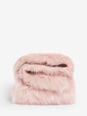 Pink Long Faux Fur Throw - Image 1 of 4