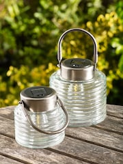 Clear Solar Set of 2 Brooklyn Lanterns - Image 2 of 4