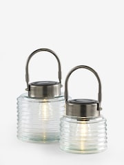 Clear Solar Set of 2 Brooklyn Lanterns - Image 4 of 4