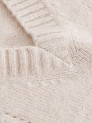 Ecru, Weiß - Tanktop mit V-Ausschnitt - Bild 6 von 6