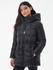 Barbour® International Ennis Quilted Black Jacket - Image 1 of 5