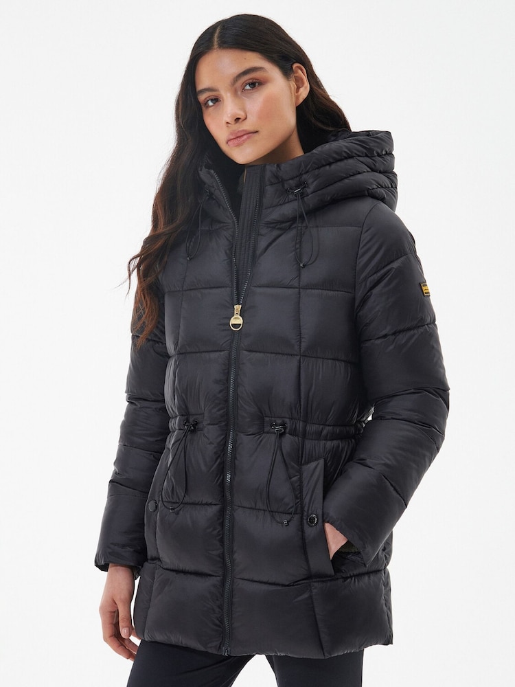 Barbour® International Ennis Quilted Black Jacket - Image 1 of 5