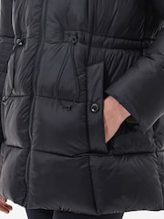 Barbour® International Ennis Quilted Black Jacket - Image 4 of 5