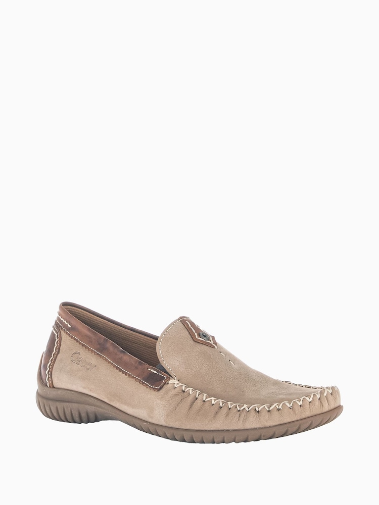 Gabor Wide Fit California Corda Nubuck Moccassins - Image 3 of 5