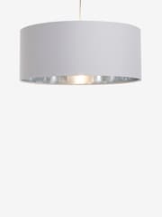 Silver Rico Easy Fit Shade Drum Ceiling Light - Image 4 of 4
