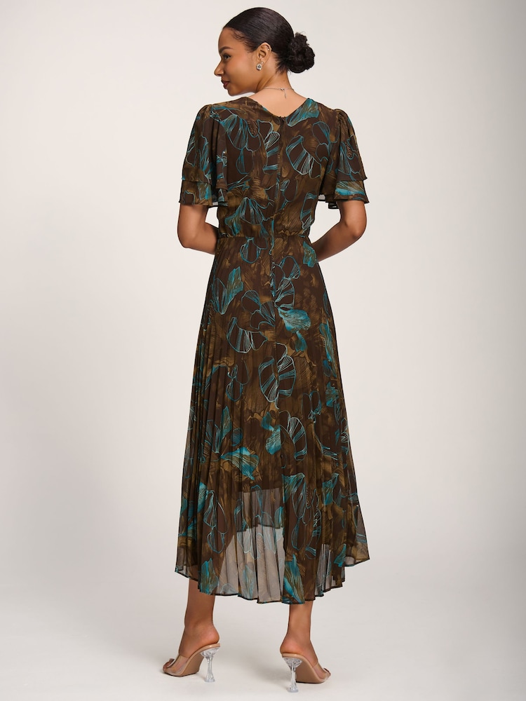 Jolie Moi Metallic Velvet Midi Dress - Bild 2 av 6 Jolie Moi Metallic Velvet Midi Dress - Bild 2 av 6