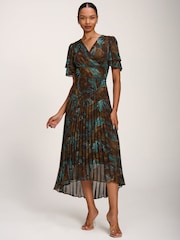 Jolie Moi Metallic Velvet Midi Dress - Bild 6 av 6
