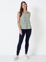 Crew Clothing Company Pastel Pink Floral Print Relaxed Blouse - Image 2 of 5