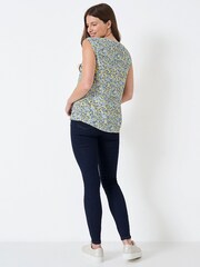 Crew Clothing Company Pastel Pink Floral Print Relaxed Blouse - Image 3 of 5