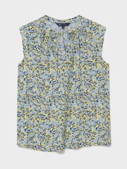 Crew Clothing Company Pastel Pink Floral Print Relaxed Blouse - Image 5 of 5
