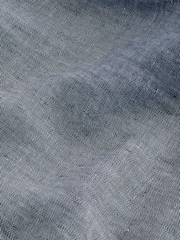 Navy Blue 100% Linen Luxe Shorts - Image 9 of 9