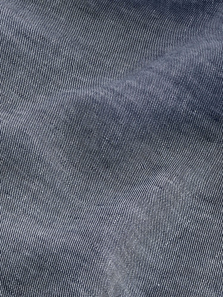 Navy Blue 100% Linen Luxe Shorts - Image 9 of 9