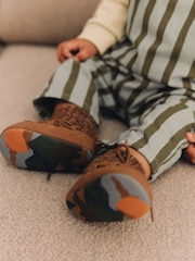 Green Stripe Baby Woven Dungaree and Sweatshirt Set (0mths-2yrs) - Image 5 of 14