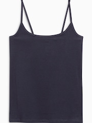 Navy Thin Strap Vest - Image 3 of 3