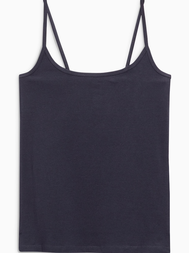 Navy Thin Strap Vest - Image 3 of 3