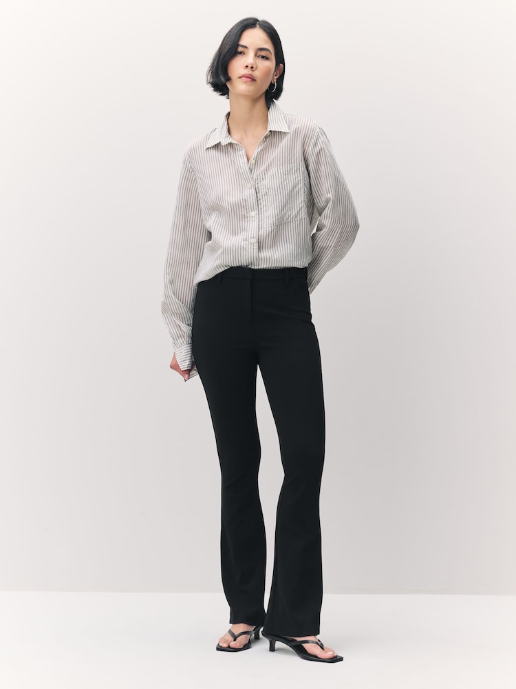 Vero Moda - Vmamira Mid Waist Trousers - Women - Black - L/32