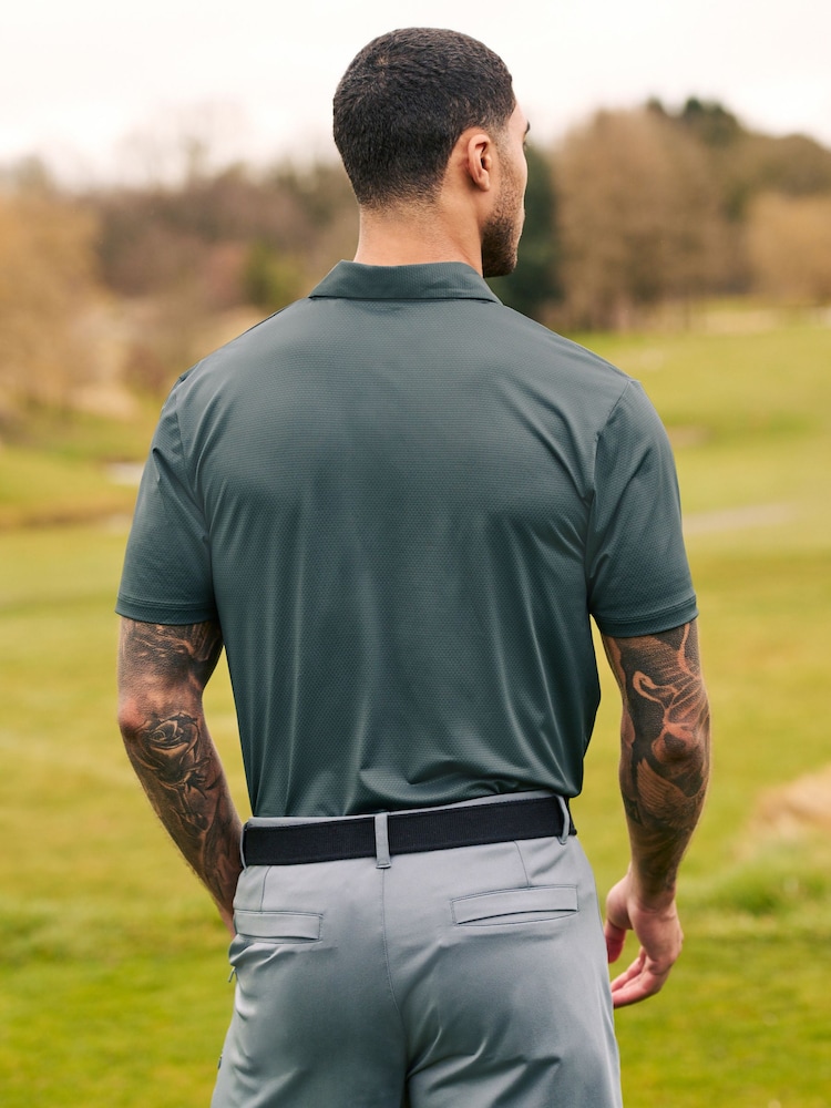 رمادي - قميص بولو Golf بارز الملمس Active - Image 3 of 9