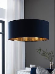 Blue Rico Easy Fit Shade Drum Ceiling Light - Image 1 of 5