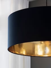Blue Rico Easy Fit Shade Drum Ceiling Light - Image 3 of 5