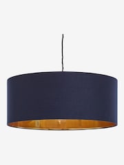 Blue Rico Easy Fit Shade Drum Ceiling Light - Image 4 of 5