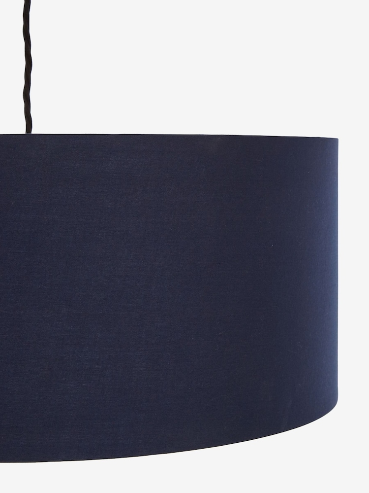 Blue Rico Easy Fit Shade Drum Ceiling Light - Image 5 of 5