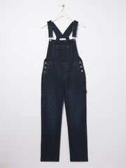 FatFace Blue Banbury Dungarees - Image 6 of 6