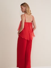 Phase Eight Red Anna Wide Leg Jumpsuit - Image 2 of 5
